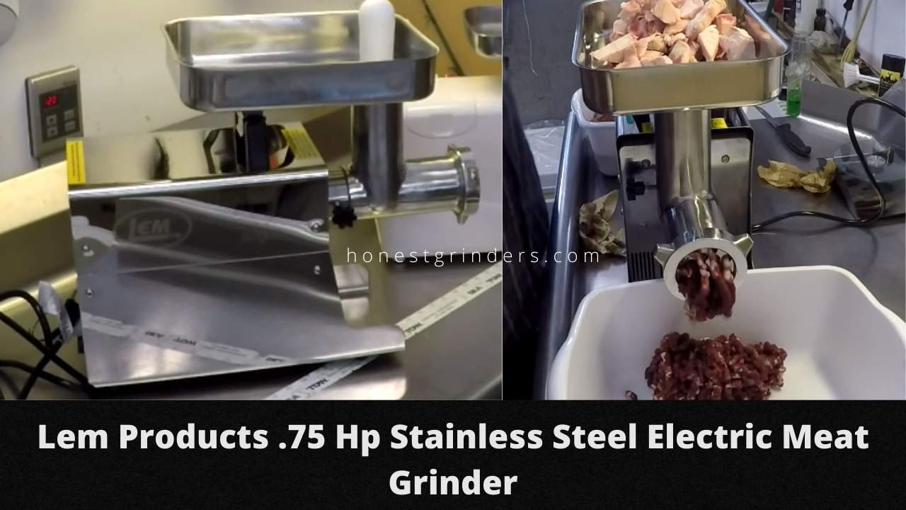 lem products .75 hp stainless steel electric meat grinder