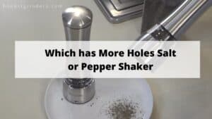 Compare Here Which Has More Holes Salt or Pepper Shaker